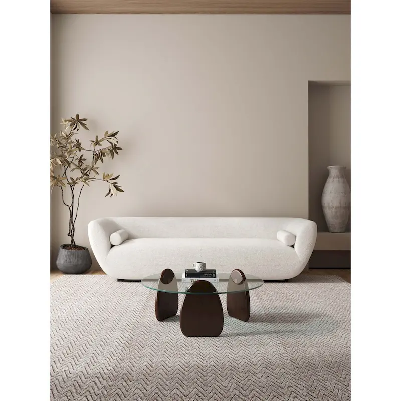 Dark Walnut Modern Coffee Table