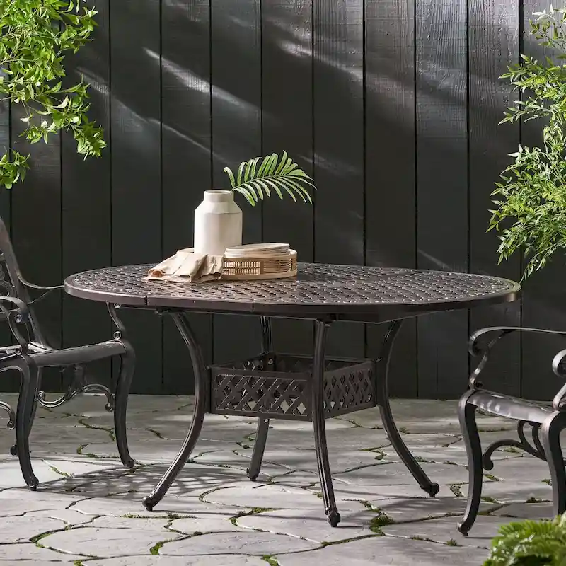 Outdoor Expandable Aluminum Dining Table