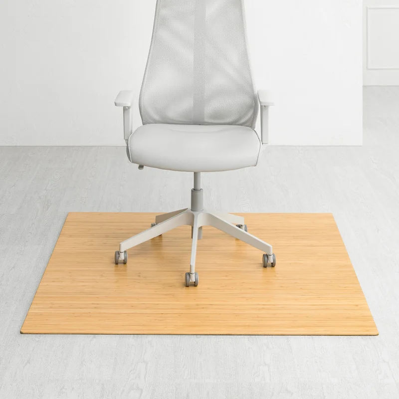Jani Eco Bamboo Standard Rectangular 5 x 4 ft Chair Mat