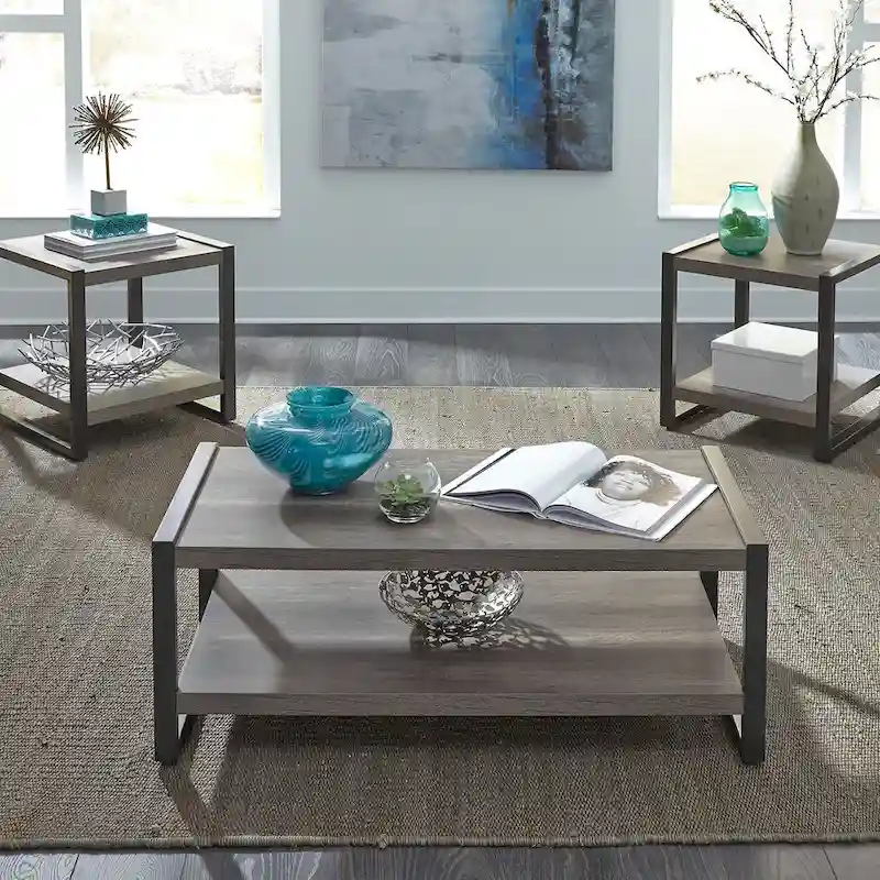 Tanners Creek Greystone Distressed 3-piece Occasional Set
